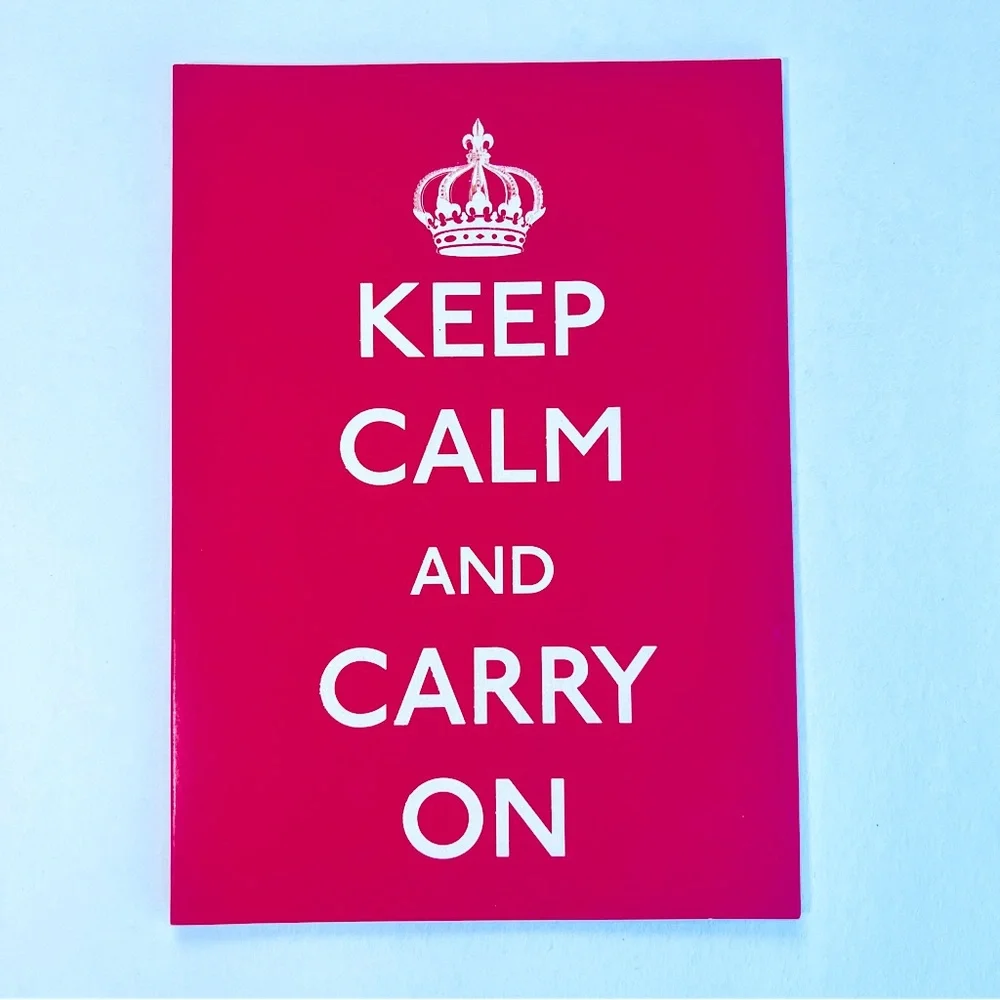 Keep Calm and Carry On Card Set 7 Blank Cards 8 Envelopes Matching Box